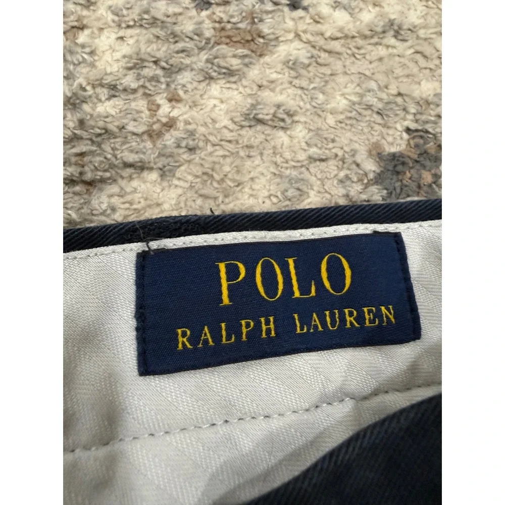 Polo Ralph Lauren‎ Mens Classic Fit Chino Pants Navy Blue 36x34 Cotton Twill